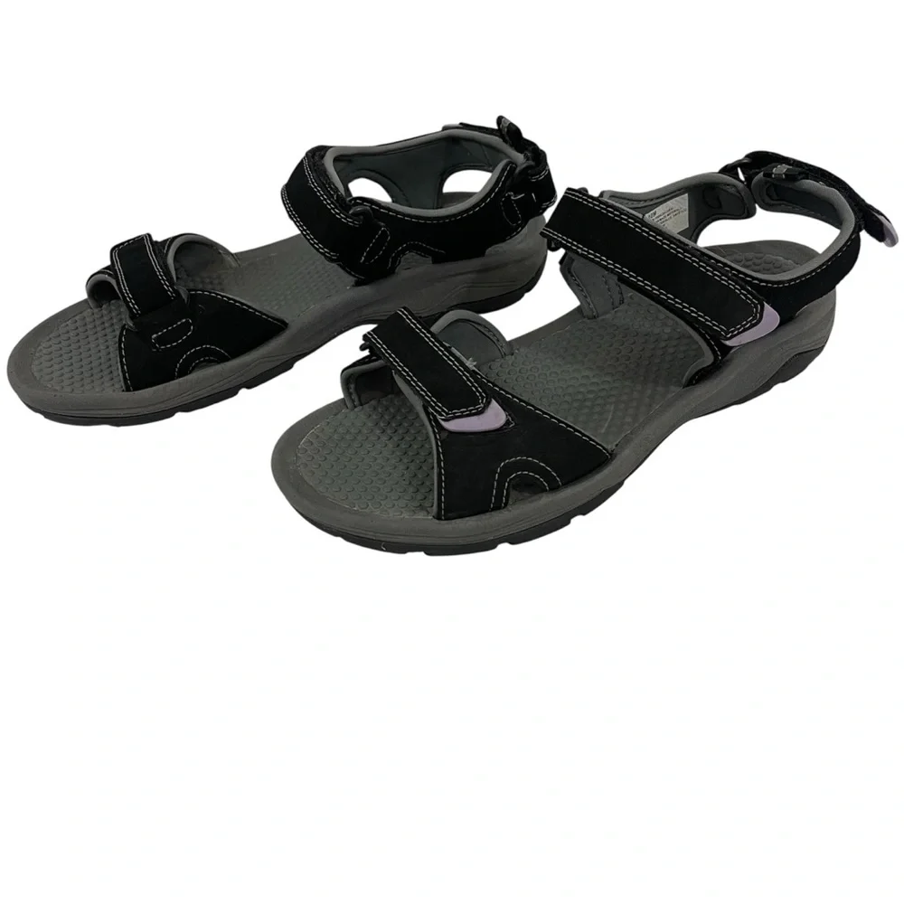 Khombu Coral Black and Purple Sport/Hiking/River Sandals - Picture 2 of 11